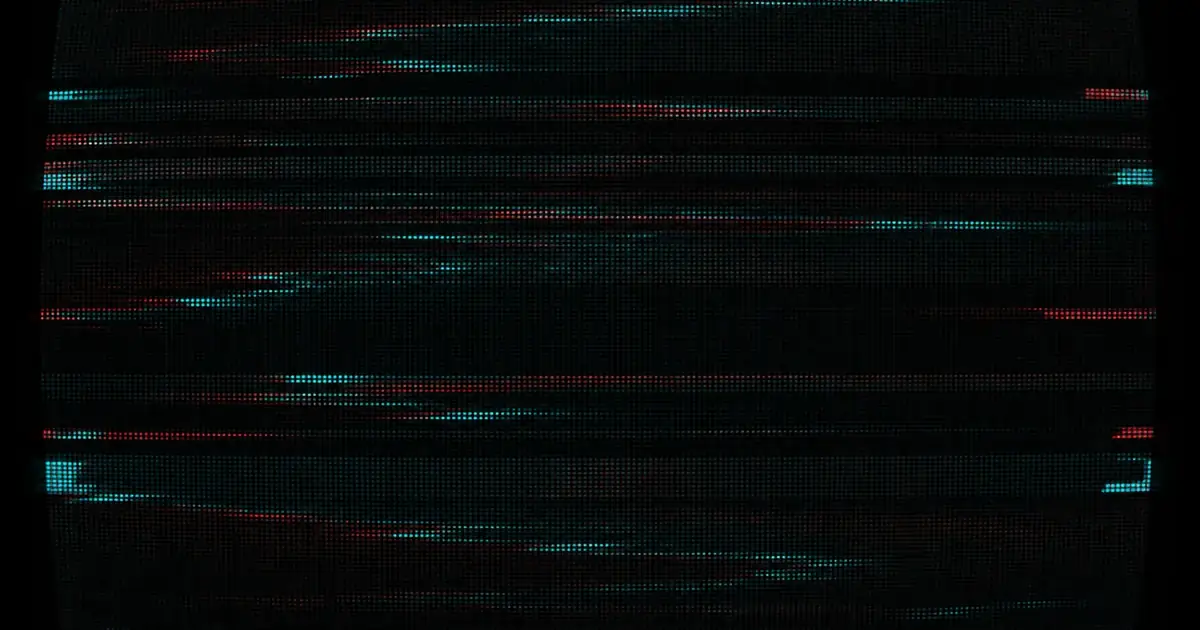 Odd and even scan fields offset with glitch slices