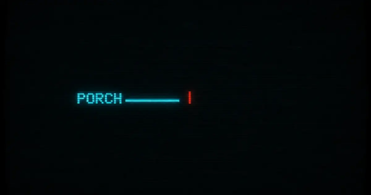 Front-porch pulse as a short cyan bar before a red mark