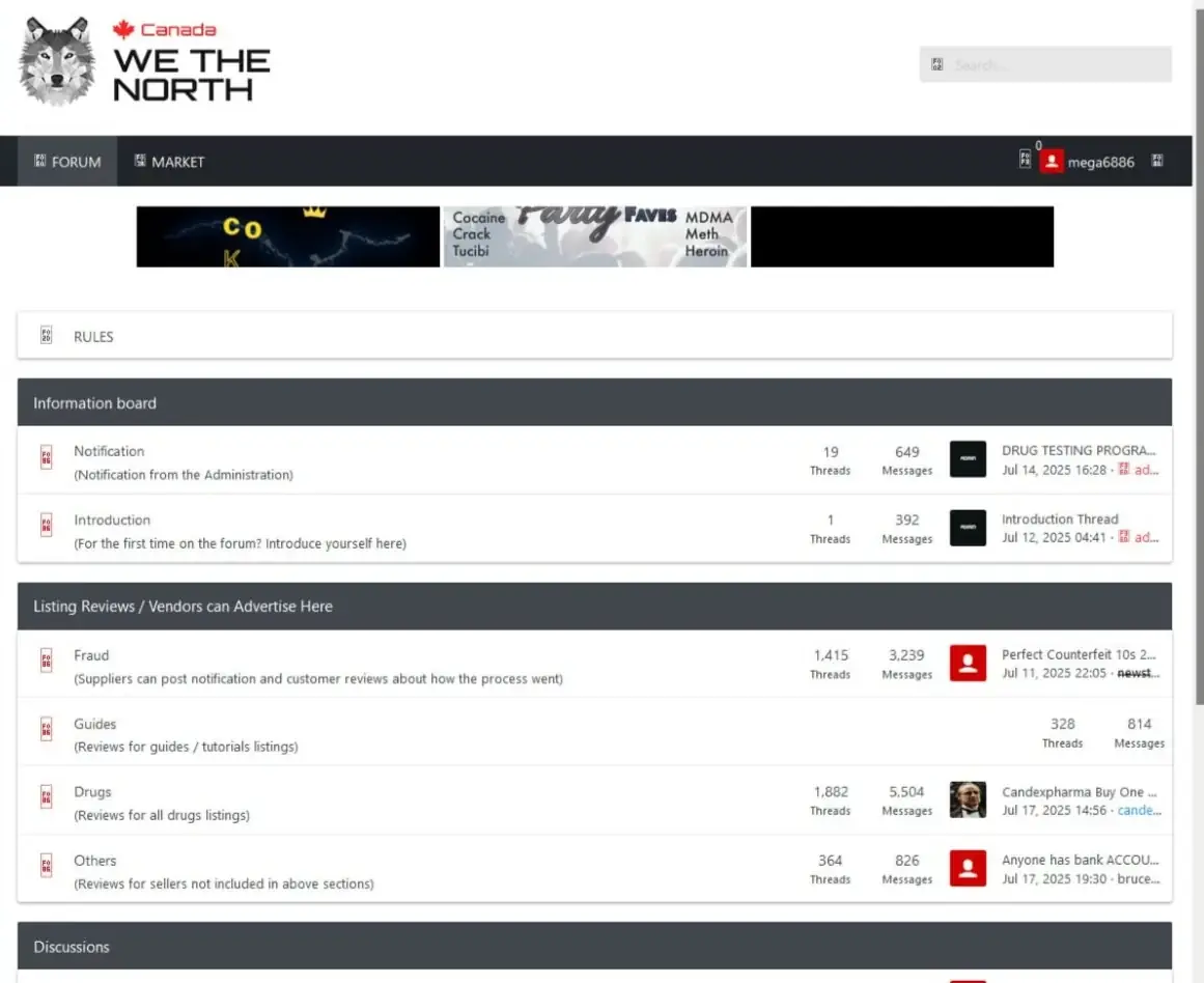 Full We The North marketplace screenshot shown without cropping